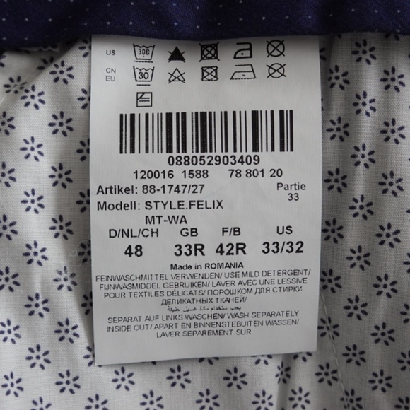 BRAX Feel Good Stretch Cotton men pants/jeans Size 33x32 New Without Tags - Picture 7 of 7